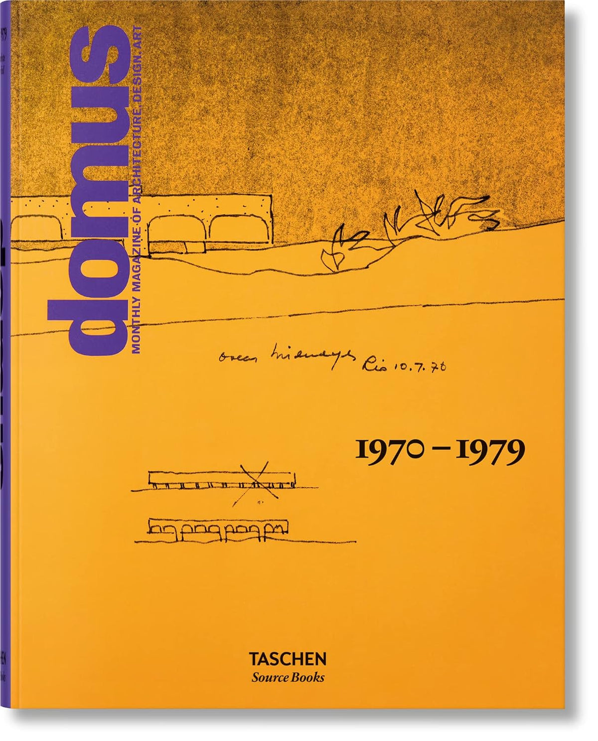 Domus 1970-1979 Taschen book cover, architecture and design sourcebook