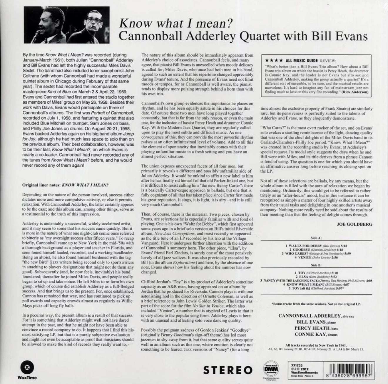 Cannonball Adderley, Bill Evans - Know What I Mean?