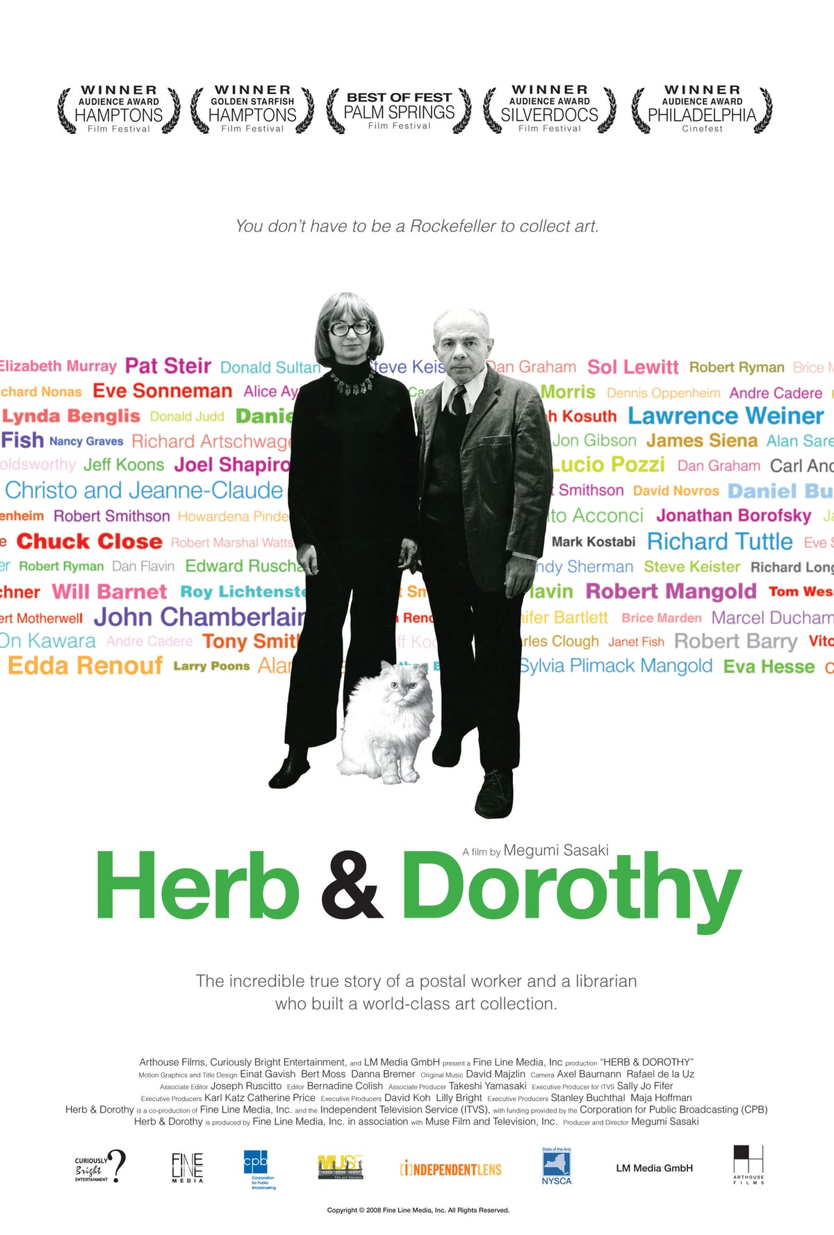 Herb and Dorothy DVD cover, documentary on art collectors Herbert and Dorothy Vogel
