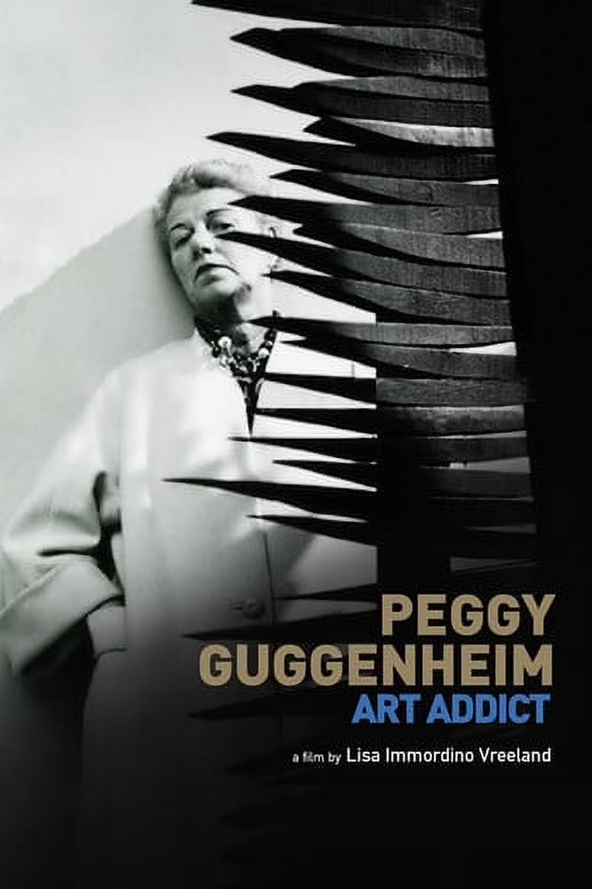 Peggy Guggenheim Art Addict DVD cover, documentary on art collector Peggy Guggenheim