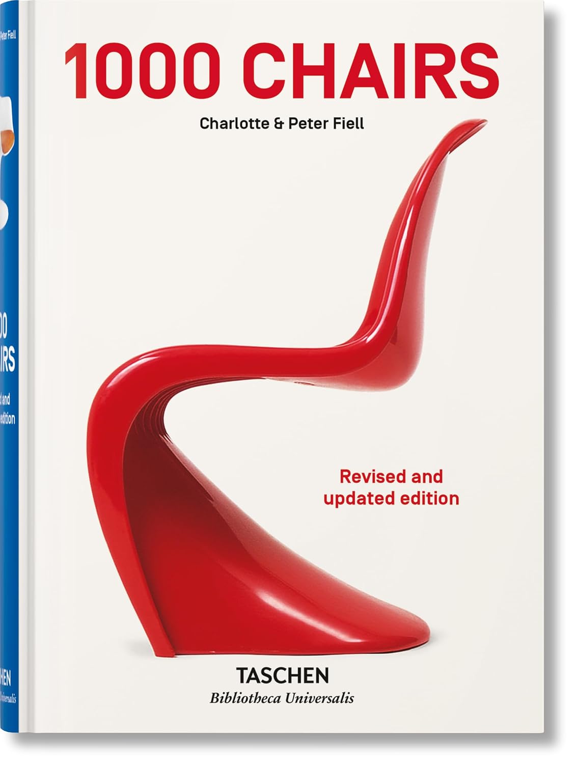 1000 Chairs book cover by Fiell, Taschen Bibliotheca Universalis series