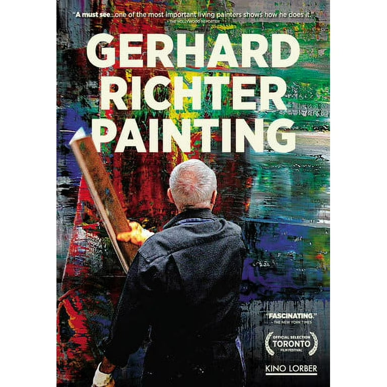 Gerhard Richter Painting DVD cover, Kino Lorber edition, documentary showing Richter painting an abstract canvas